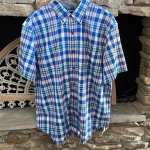 Lands’ End Mens short sleeve shirts size 2XLT & 3XLT, sample shirts. NWT